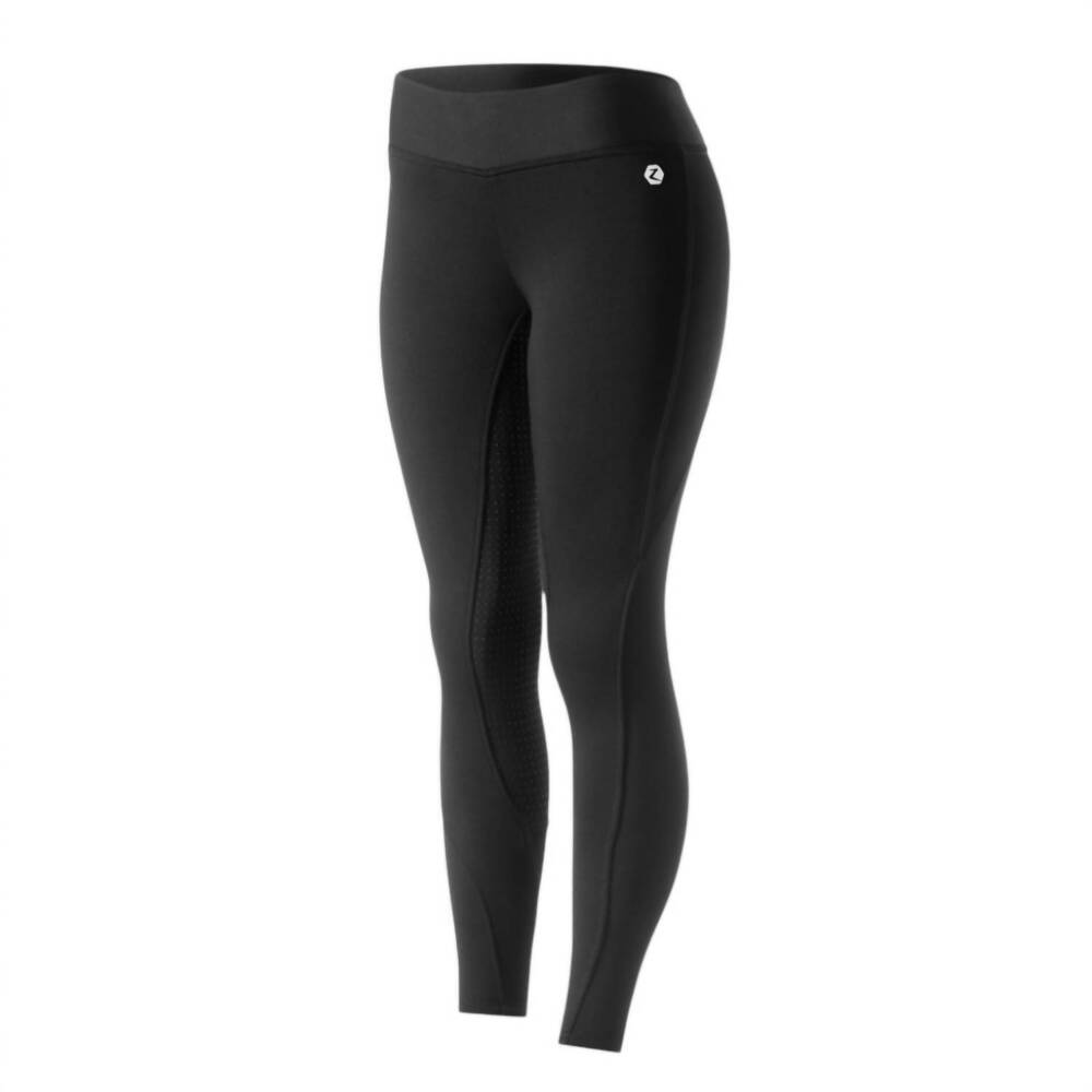 NEW HORZE women's active winter silicone full seat tights in black